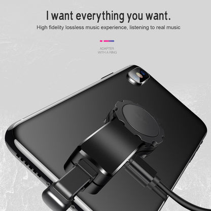 Headphone Adapter Lightning to Audio Jack Charger Extender Earphone Charging Splitter