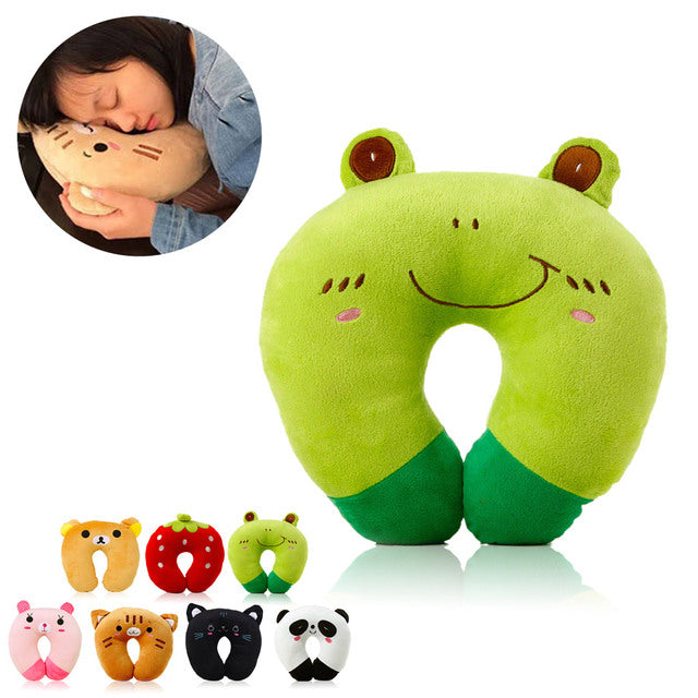 Cartoon Animal U-Shaped Pillow
