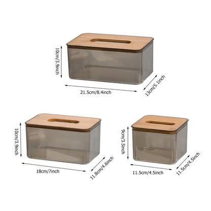 Transparent Tissue Box Holder