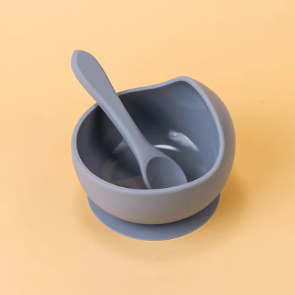 2pc Silicone Suction Baby Bowls – Self-Feeding & Weaning Tableware Set