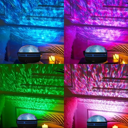 Galaxy Star & Ocean Wave Projector Night Light – 7 Colour LED