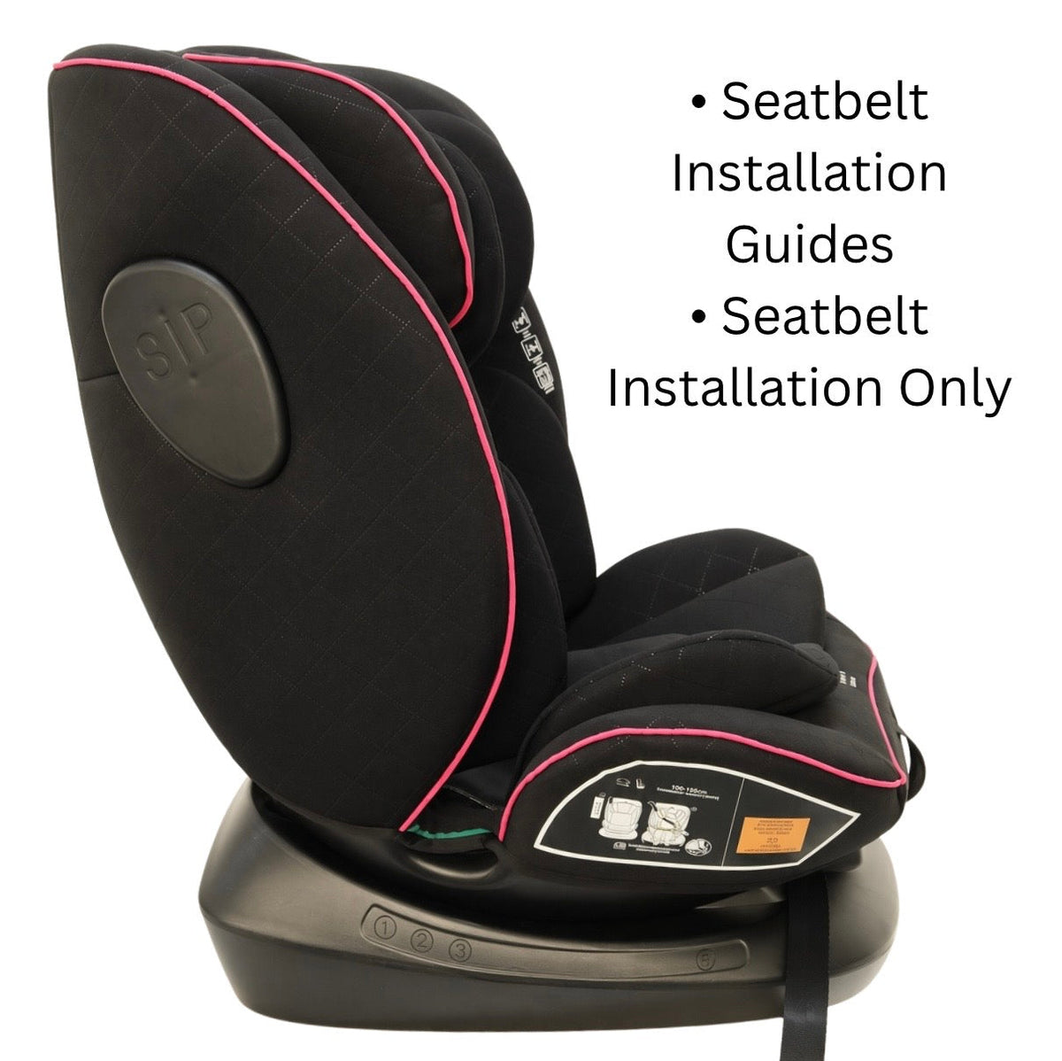 Preorder - SafeSwitch Pink Convertible Car Seat with Recline and Adjustable Headrest