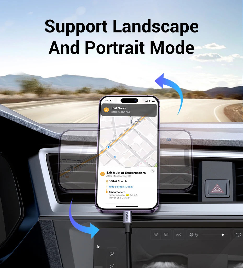 Magnetic Car Phone Holder – MagSafe Air Vent Mount