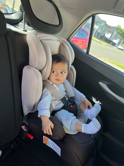 The Racer Car Seat Booster with Adjustable Headrest