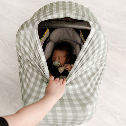 5 in 1 Multi-Use Cover | Sage Gingham