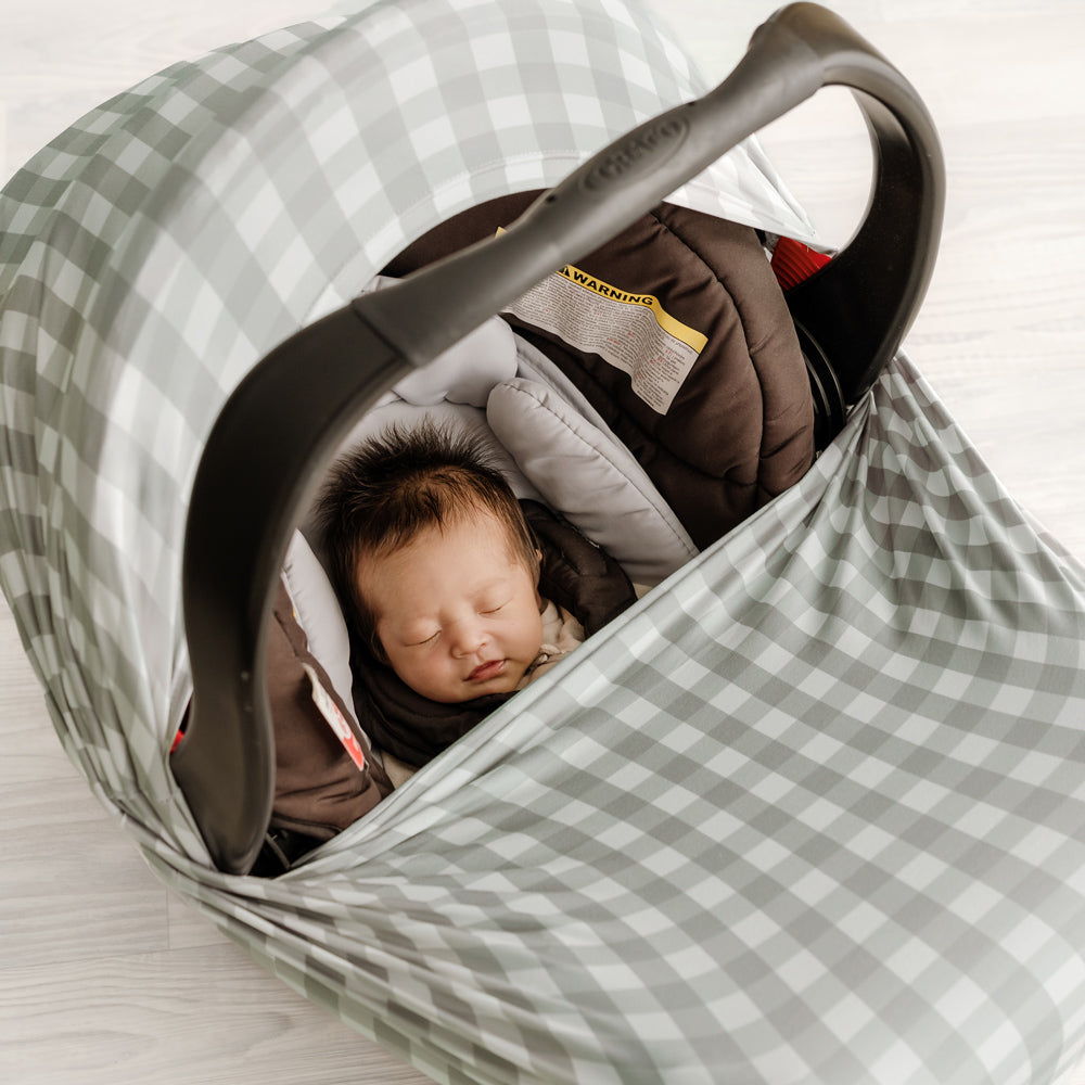 5 in 1 Multi-Use Cover | Sage Gingham