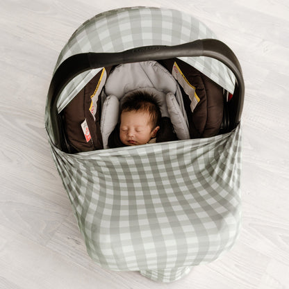 5 in 1 Multi-Use Cover | Sage Gingham