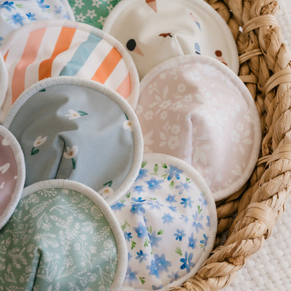 Reusable Bamboo Breast Pads | Bluebell Meadow (PRE-ORDER)