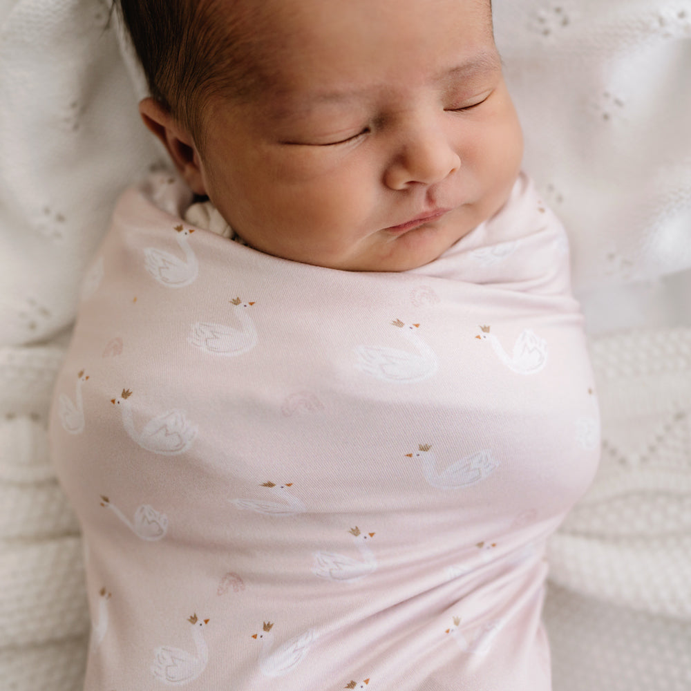 Stretchy Swaddle | Swan Princess