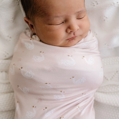 Stretchy Swaddle | Swan Princess