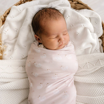 Stretchy Swaddle | Swan Princess