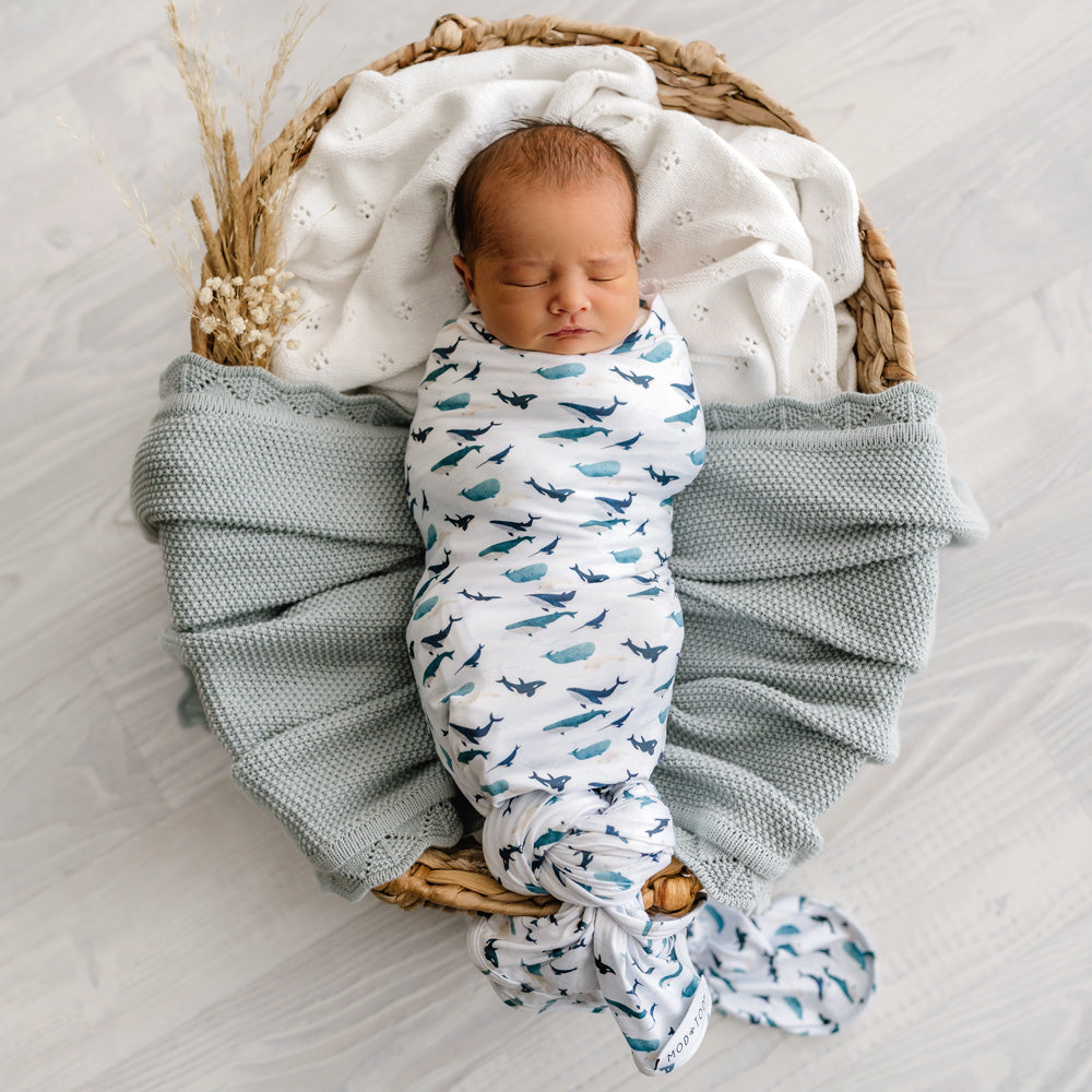 Stretchy Swaddle | Whale Tales