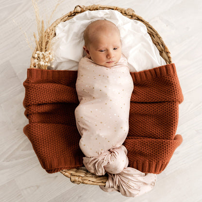 Stretchy Swaddle | Starlit Pink