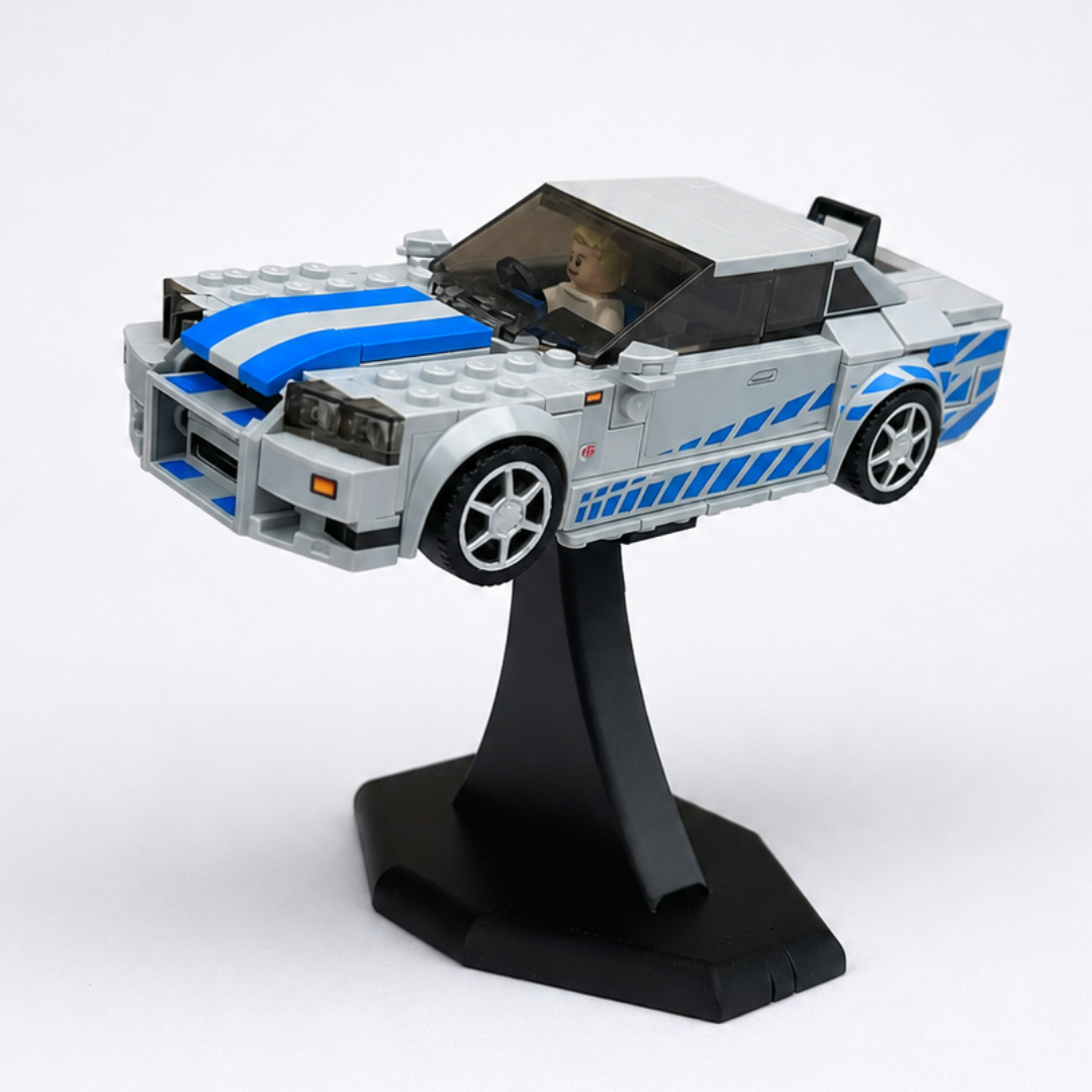 DisplayX 75°, 10cm Display Stand Compatible with LEGO® Speed Champion Sets