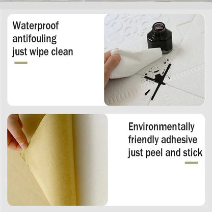 3D Waterproof Wall Stickers (35×35cm) (available in 4Pcs and 12Pcs)