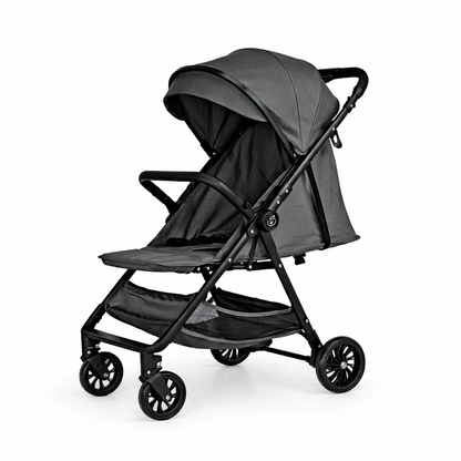 NextSteps Compact Travel-Friendly Switch Stroller + Racer Black Booster Car Seat
