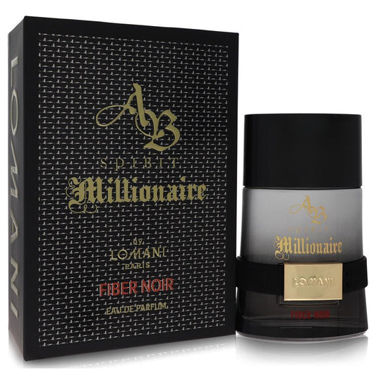 Ab Spirit Millionaire Fiber Noir Eau De Parfum Spray by Lomani 100 ml