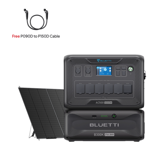 BLUETTI AC500 + B300K + 350W Solar Panel