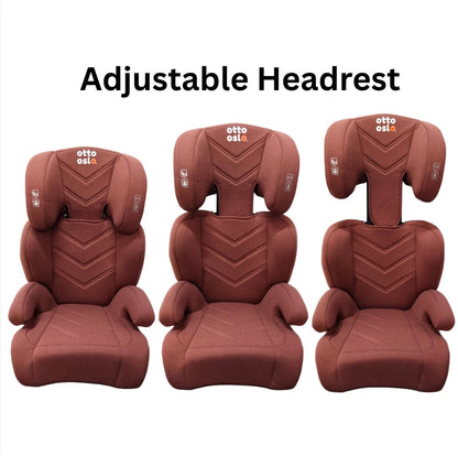 Zen i-Size Booster Car Seat with Isofix and Adjustable Headrest - PINK