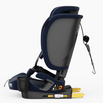 Travel Pram – FlexGo Lightweight Auto Folding Stroller with ISOFIX Booster Seat  (Blue)