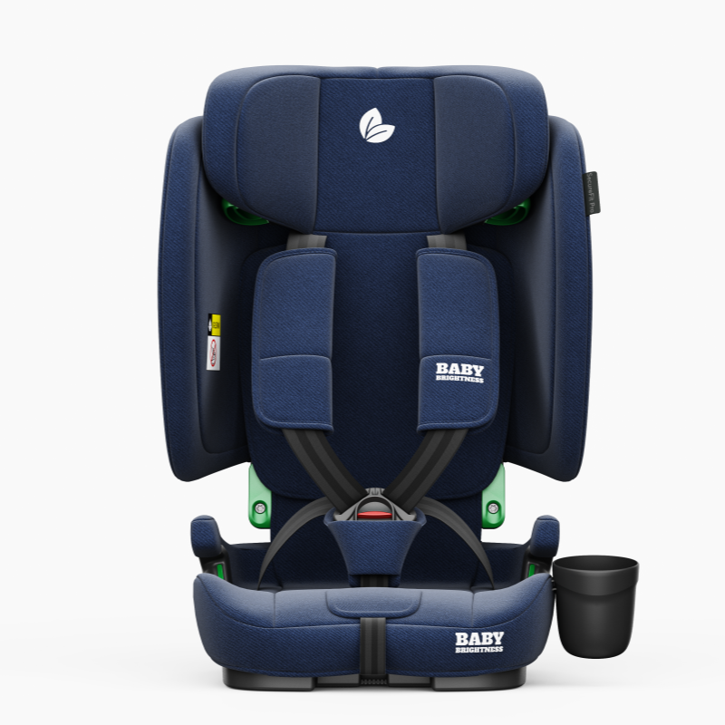 Travel Pram – FlexGo Lightweight Auto Folding Stroller with Booster Seat  (Blue)
