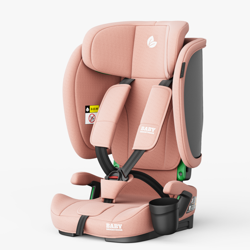 Baby Brightness AirGo Lightweight Compact Travel Pram and Travel Portable Booster Car Seat Pink