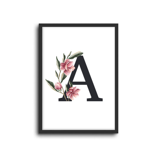 Wall Print |  Magnolia Initials