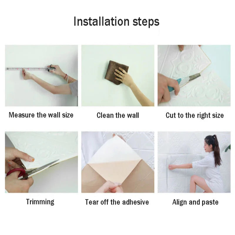 3D Waterproof Wall Stickers (35×35cm) (available in 4Pcs and 12Pcs)