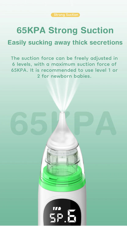 Electric Baby Nasal Aspirator – Adjustable Suction Nose Cleaner