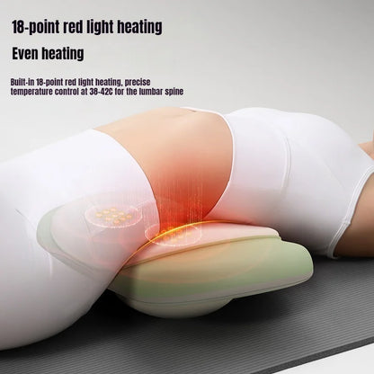 Lumbar Massager with Air Compression, Heat & Vibration – Waist Support Massage Belt