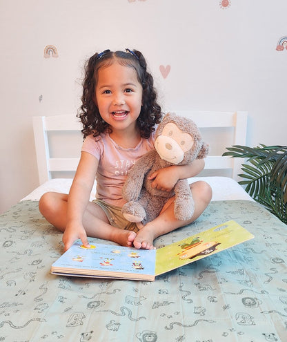 Brolly Sheets King Single Bed Pad with Wings – Pink Unicorns or Green Jungle