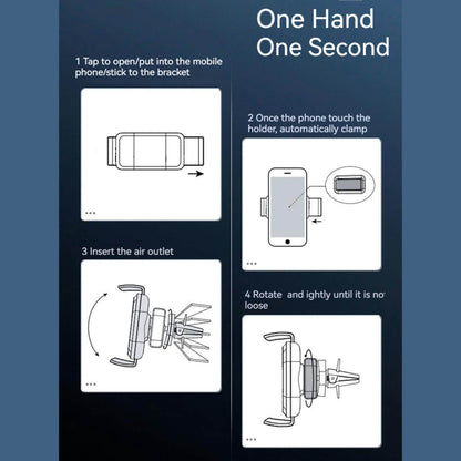 Automatic Clamping Car Phone Holder | Car Phone Mount