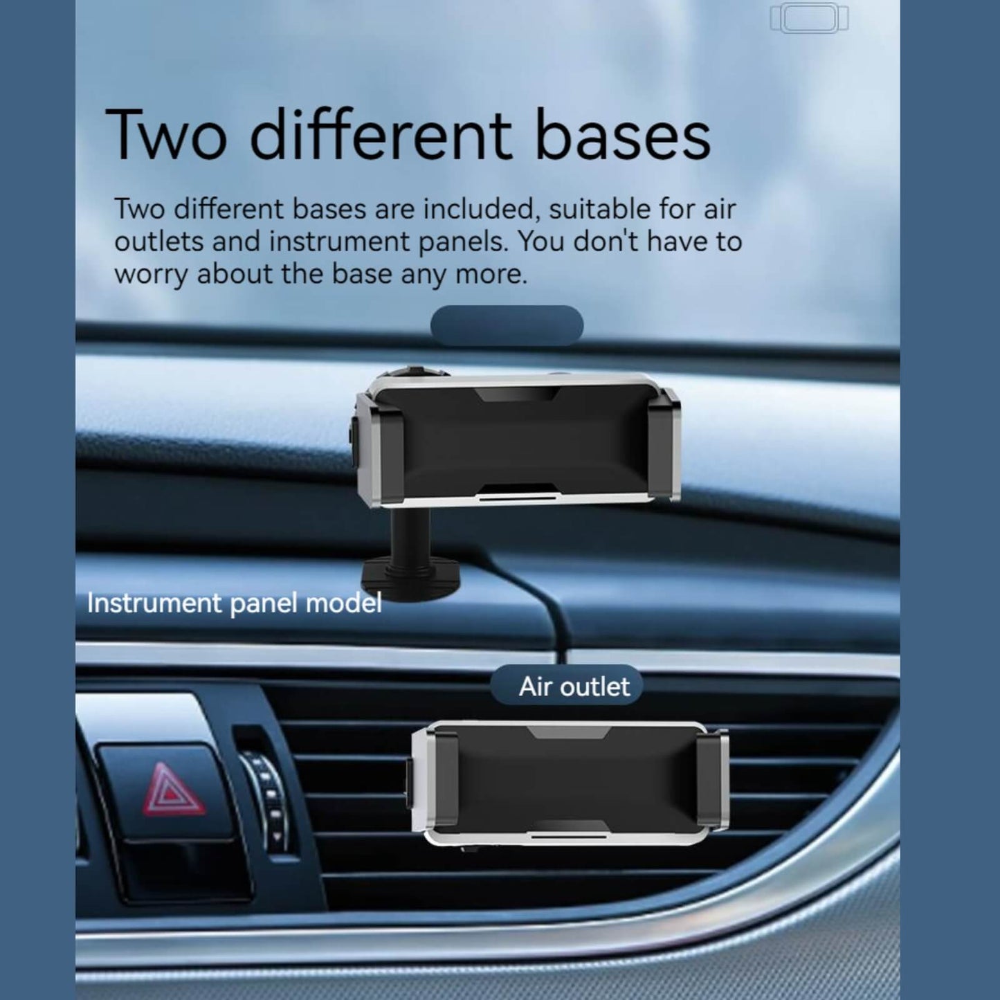 Automatic Clamping Car Phone Holder | Car Phone Mount