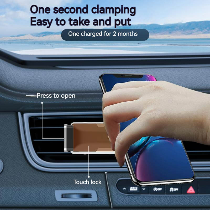 Automatic Clamping Car Phone Holder | Car Phone Mount