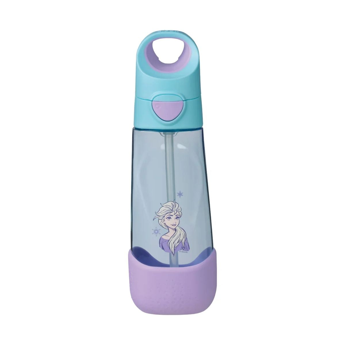 Children's water bottle with Elsa from Frozen on a white background