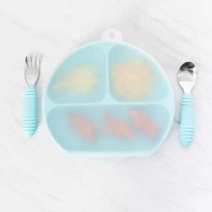 Bumkins - Super Suction Silicone Grip Dish with Lid