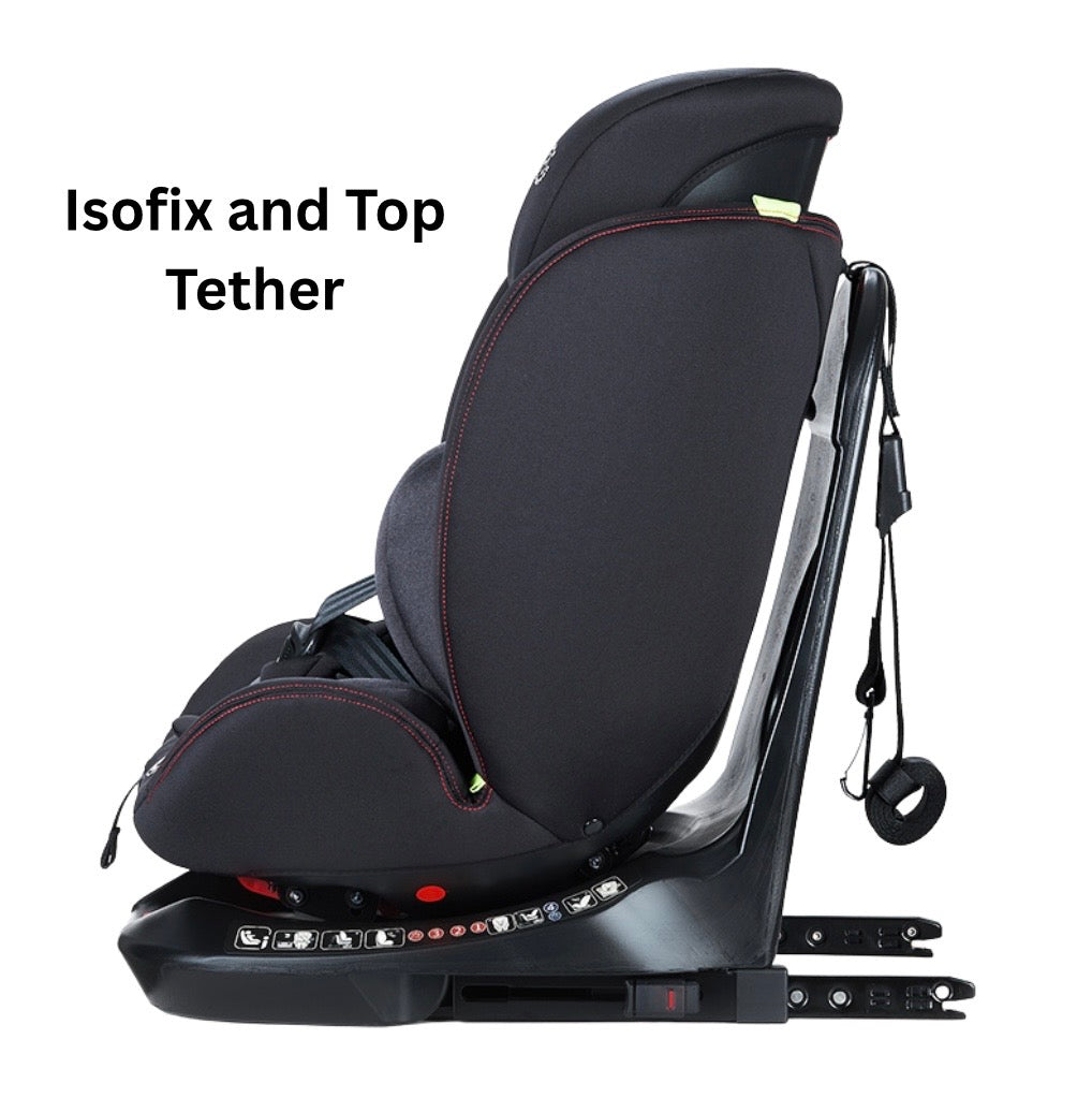 Defender i-Size 360 Rotating and Convertible Car Seat with ISOFIX and Top Tether - BEIGE