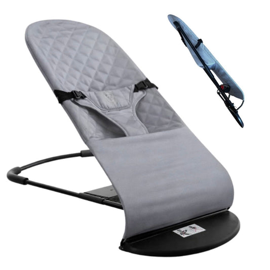 Portable Soothing Bouncer Baby Rocker Chair - GREY