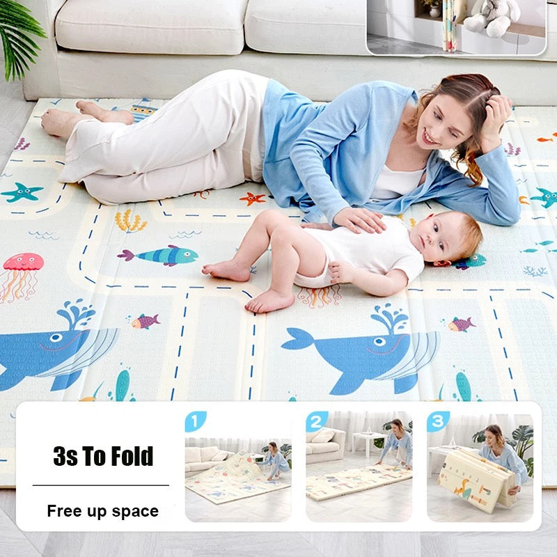Preorder - Foldable Baby Play & Crawling Mat – Padded and Waterproof