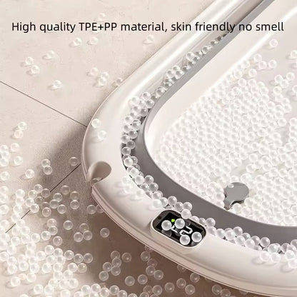 Foldable Baby Bath with Digital Thermometer & Newborn Support Rack - GREY