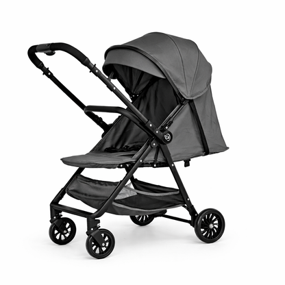 NextSteps Compact Travel-Friendly Switch Stroller + Racer Black Booster Car Seat