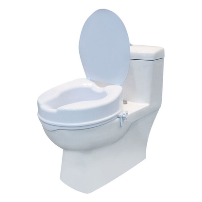 Raised Toilet Seat With Lid