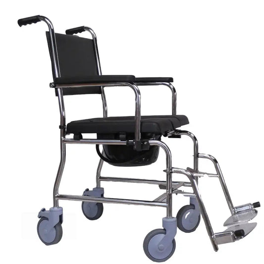4-in-1 Deluxe Mobile Multifunction Commode & Shower Chair ( BA822 ) - Babyonline