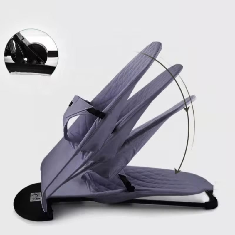 Portable Soothing Bouncer Baby Rocker Chair - GREY