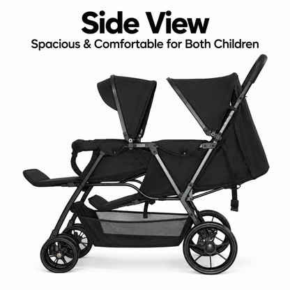 Preorder - Duo Lite - Tandem Twin Compact Double Stroller with Rain Cover