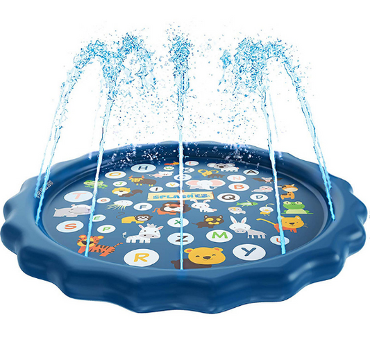Pet Dog Sprinkler Splash Pad Mat Kids Water Play Spray Pool Toy 100cm
