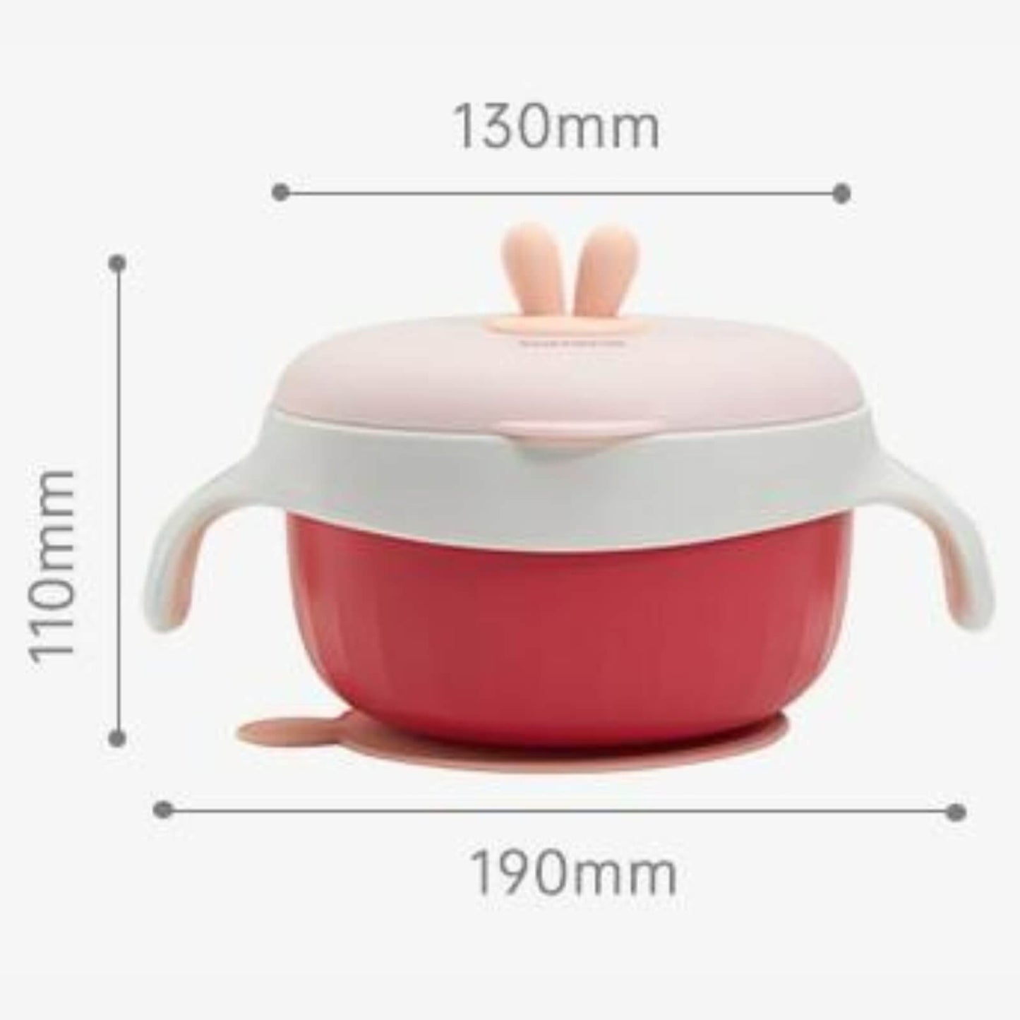 Thermal Stainless Steel Baby Toddler Suction Bowl Set (Spoon Fork )-Blue