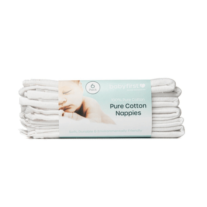 Baby First - 6 Pk Cloth Nappies