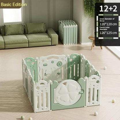 Baby Playpen-Four Leaf Clover in Green (12+2 To 18+2）