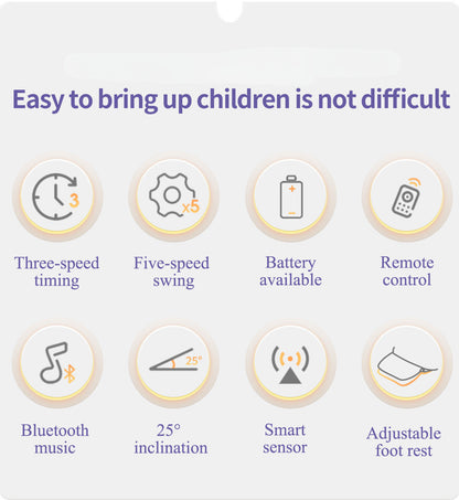 Built-in Footrest Electric Baby Swing NZ with Dinner Table – The Ultimate Comfort for Your Newborn